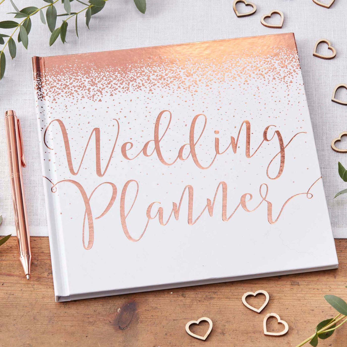 Rose Gold & White Wedding Planner