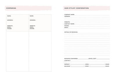 Detailed Wedding Planner With Sections 