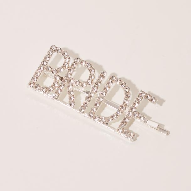Bride Diamante Silver Hair Slide