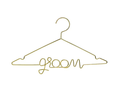 Gold metal Groom hanger