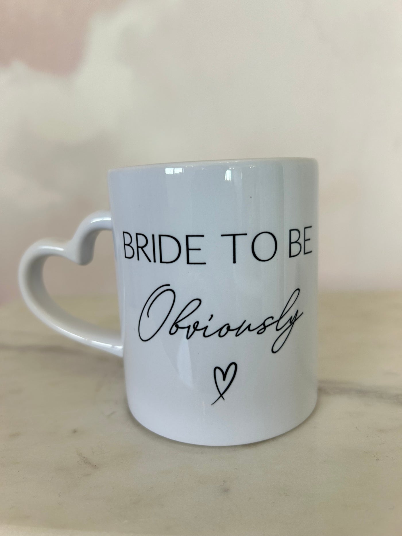 “Bride obviously” Heart Mug