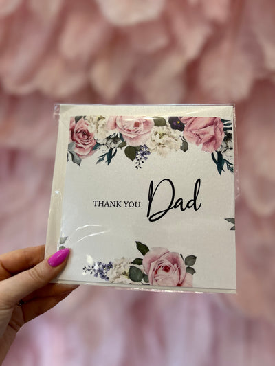 Thank you Dad Wedding Card