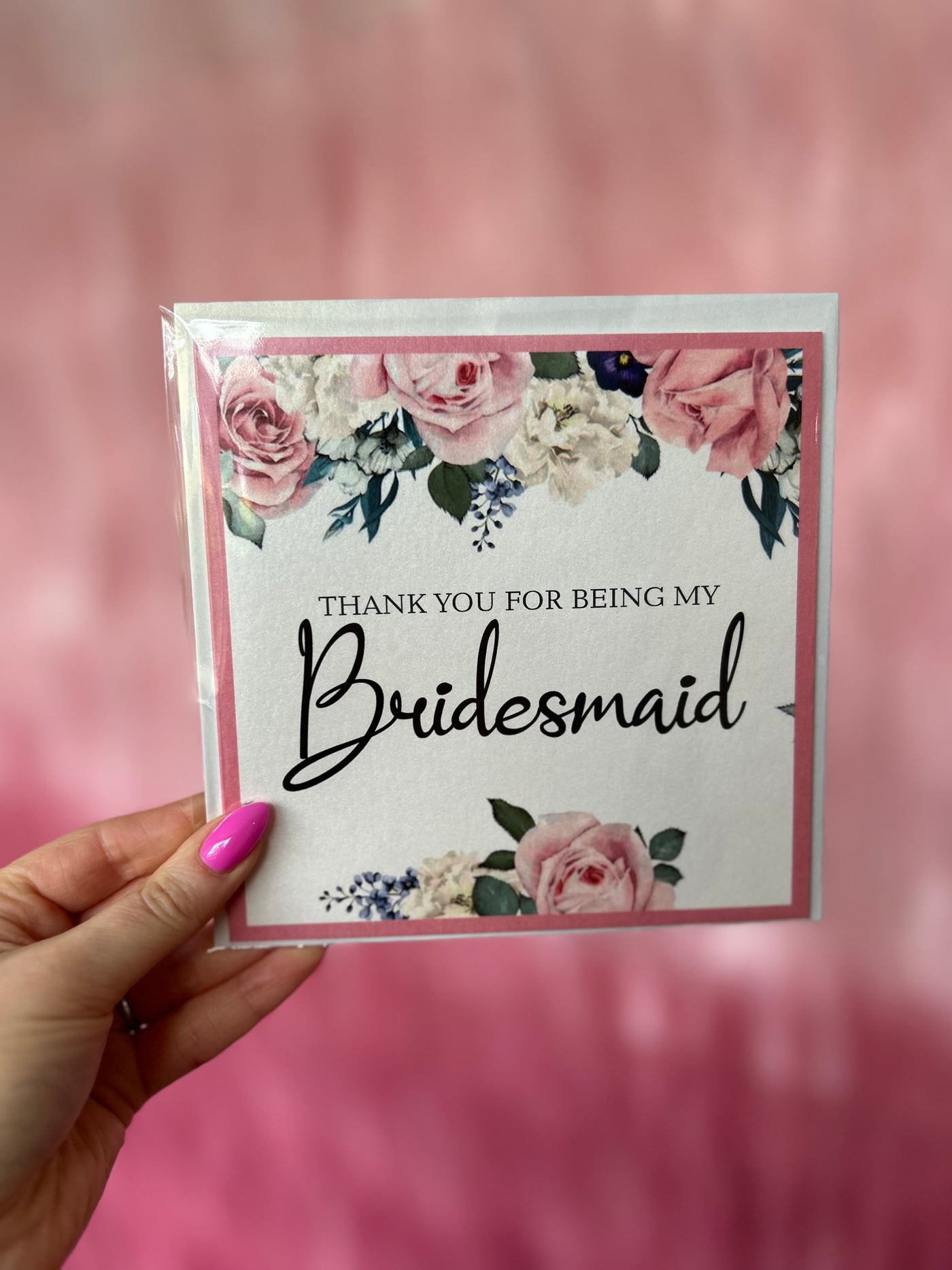 Thank you for being My Bridesmaid Card