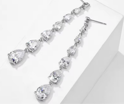 Dahlia drop earrings