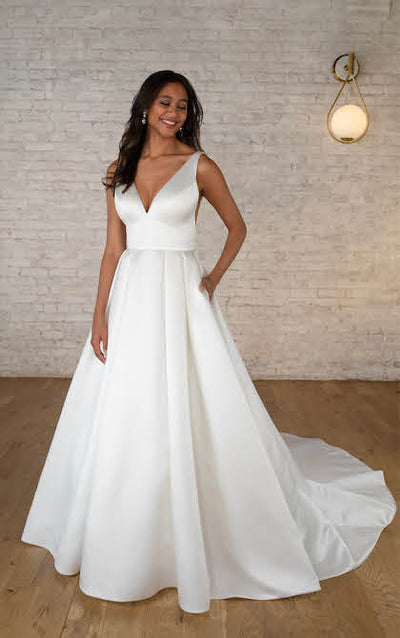 Simple Plus Size Wedding Dress