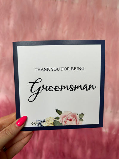 Thank you for being our Groomsman Card