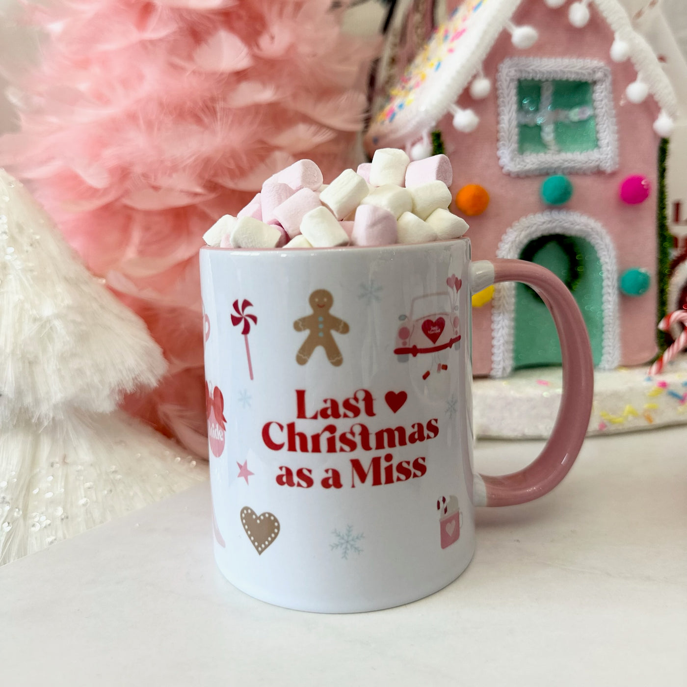 Gingerbread Last Christmas As a Miss Christmas Mug(pink)