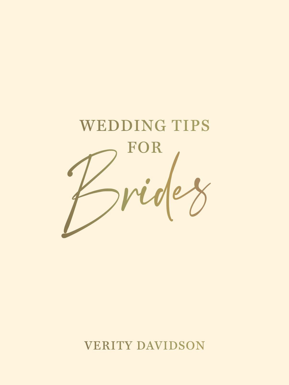 Wedding tips for Brides
