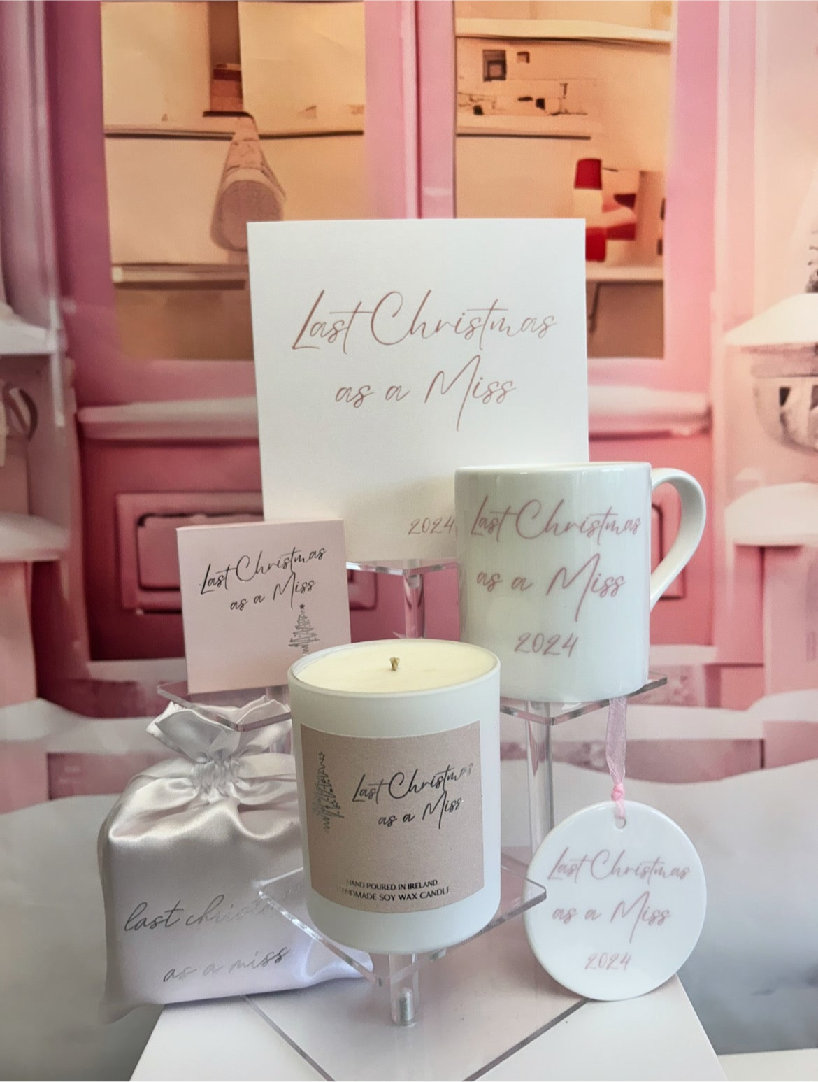 Last Christmas as a Miss Pink candle