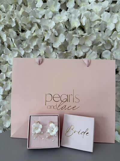 Autumn Pearl Drop Earring