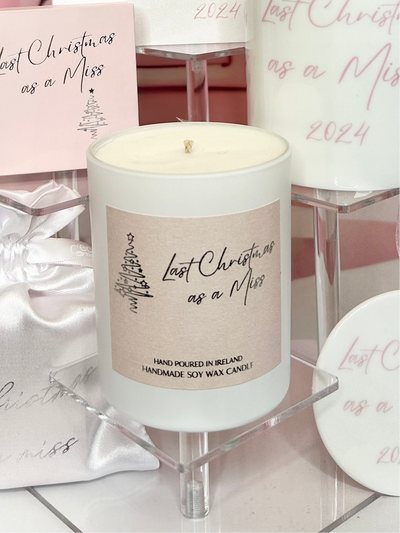 Last Christmas as a Miss Pink candle