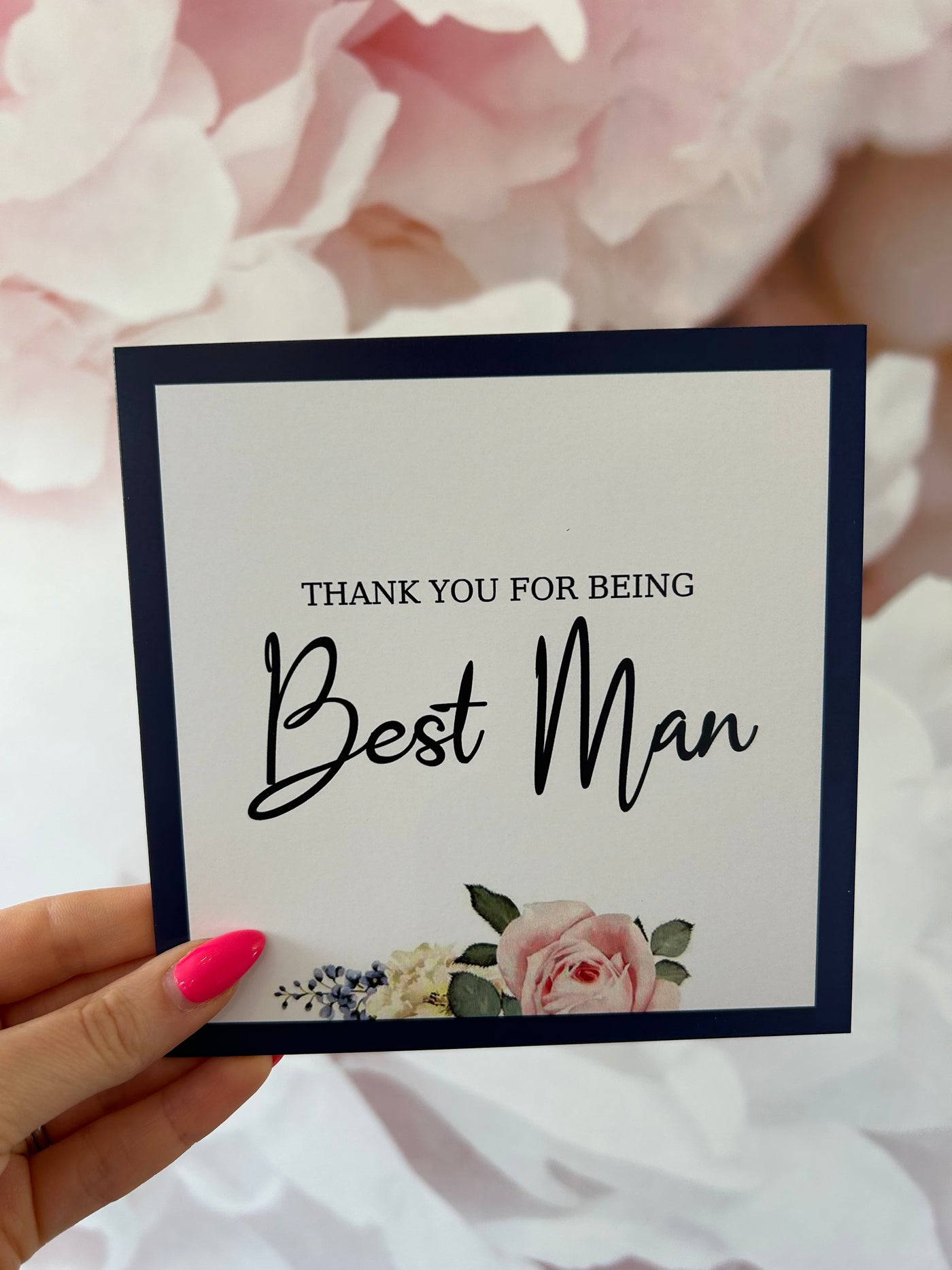 Best Man Thank you Card