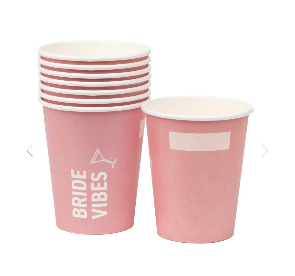 Bride Vibes Paper Cups 8 pk