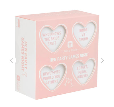 Hen Party 4 pack Games set