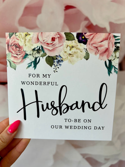 For my Wonderful Husband to Be on your Wedding Day - Card