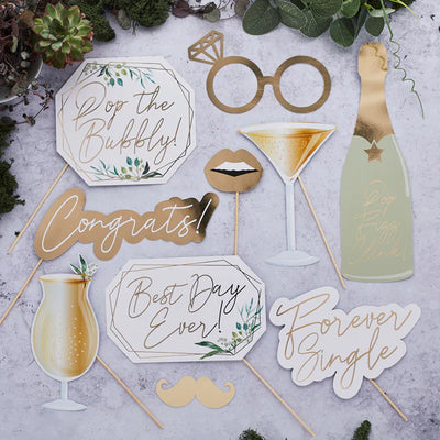 Greenery Photobooth Props