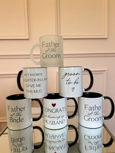 Father of the Groom mug(with saying on the back)