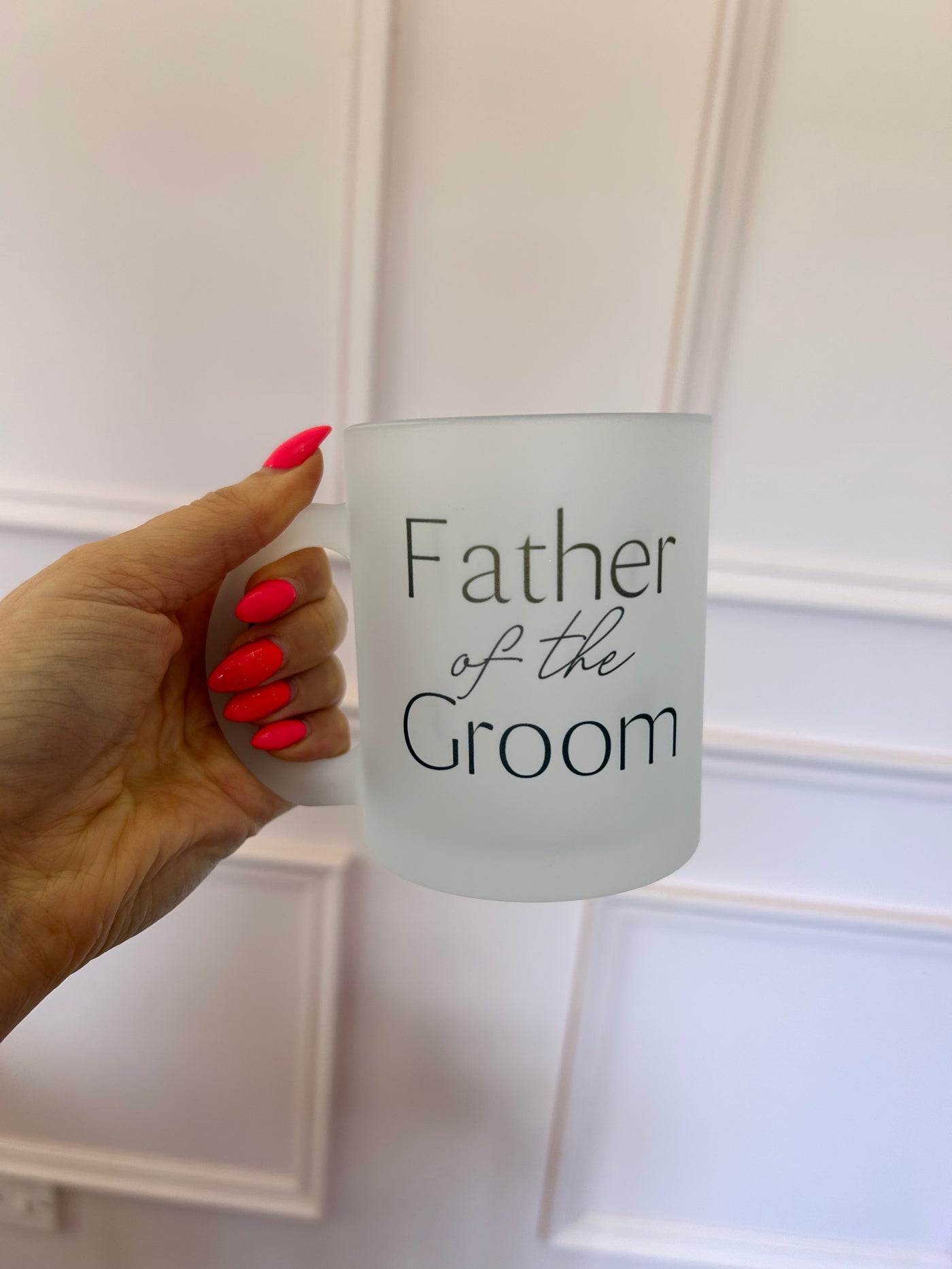 Father of the Groom frosted mug