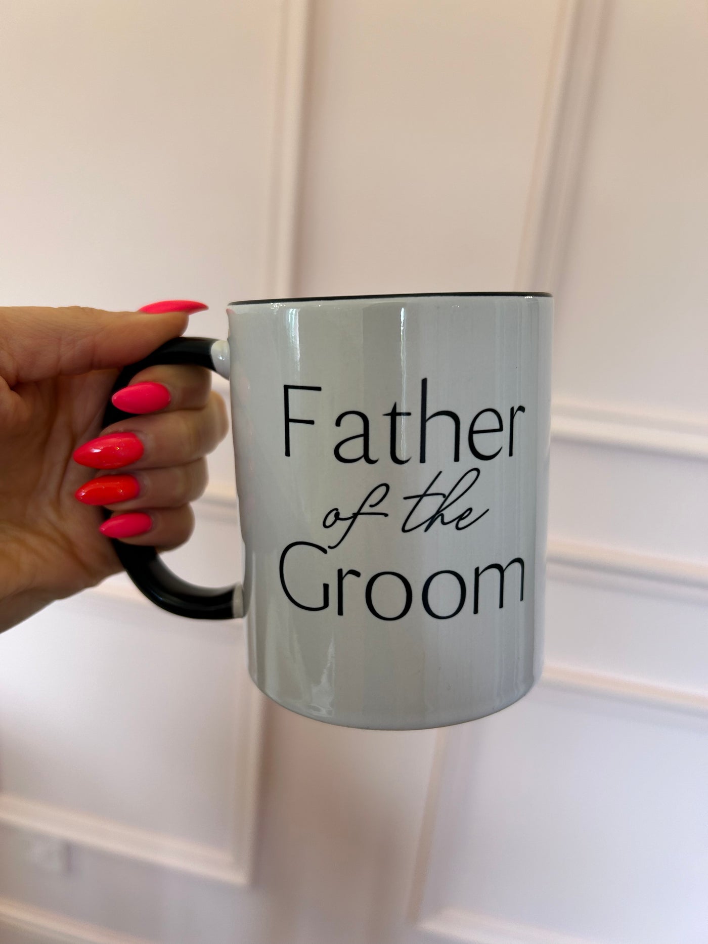 Father of the Groom mug(with saying on the back)