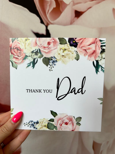 Thank you Dad Wedding Card