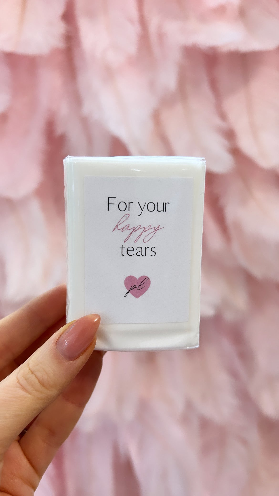 'For your happy tears' Tissues