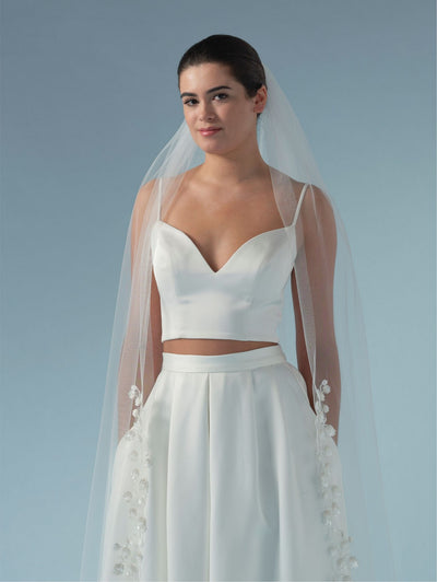 June Lace Edge Veil S448
