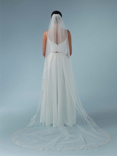 June Lace Edge Veil S448