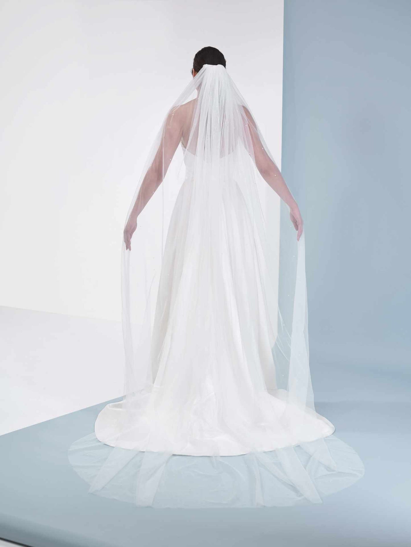 Brooke Delicate Pearl Veil S48