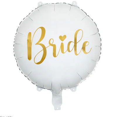 White Bride foil balloon