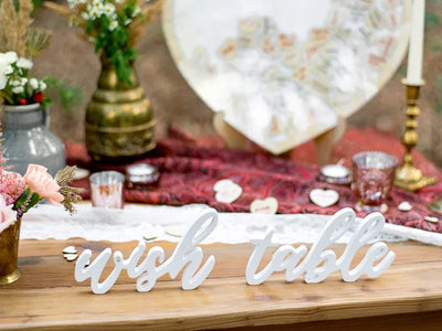 Wish Table Sign