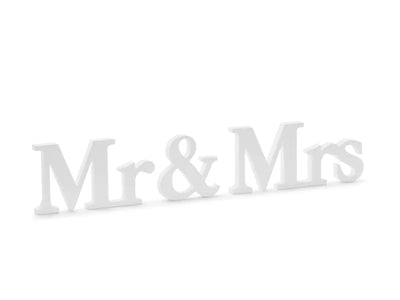Mr & Mrs White wooden sign