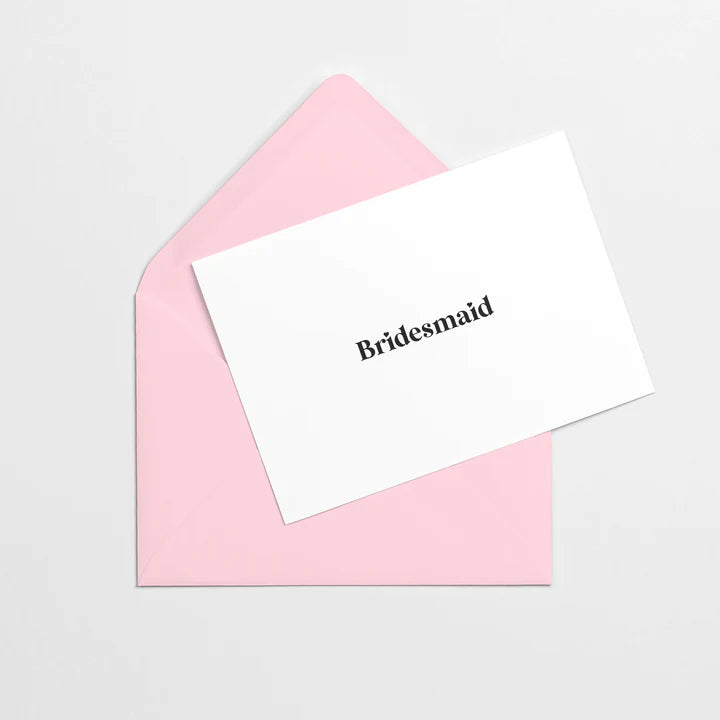 Bridesmaid Card (B&W)