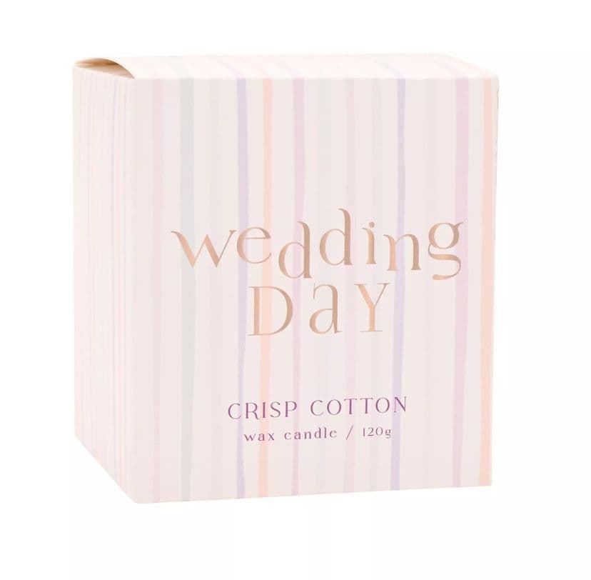 Confetti Wedding Day candle