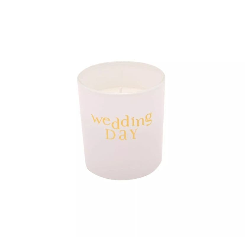 Confetti Wedding Day candle