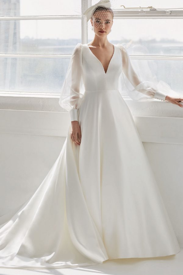 Simple Ballgown with Sleeves