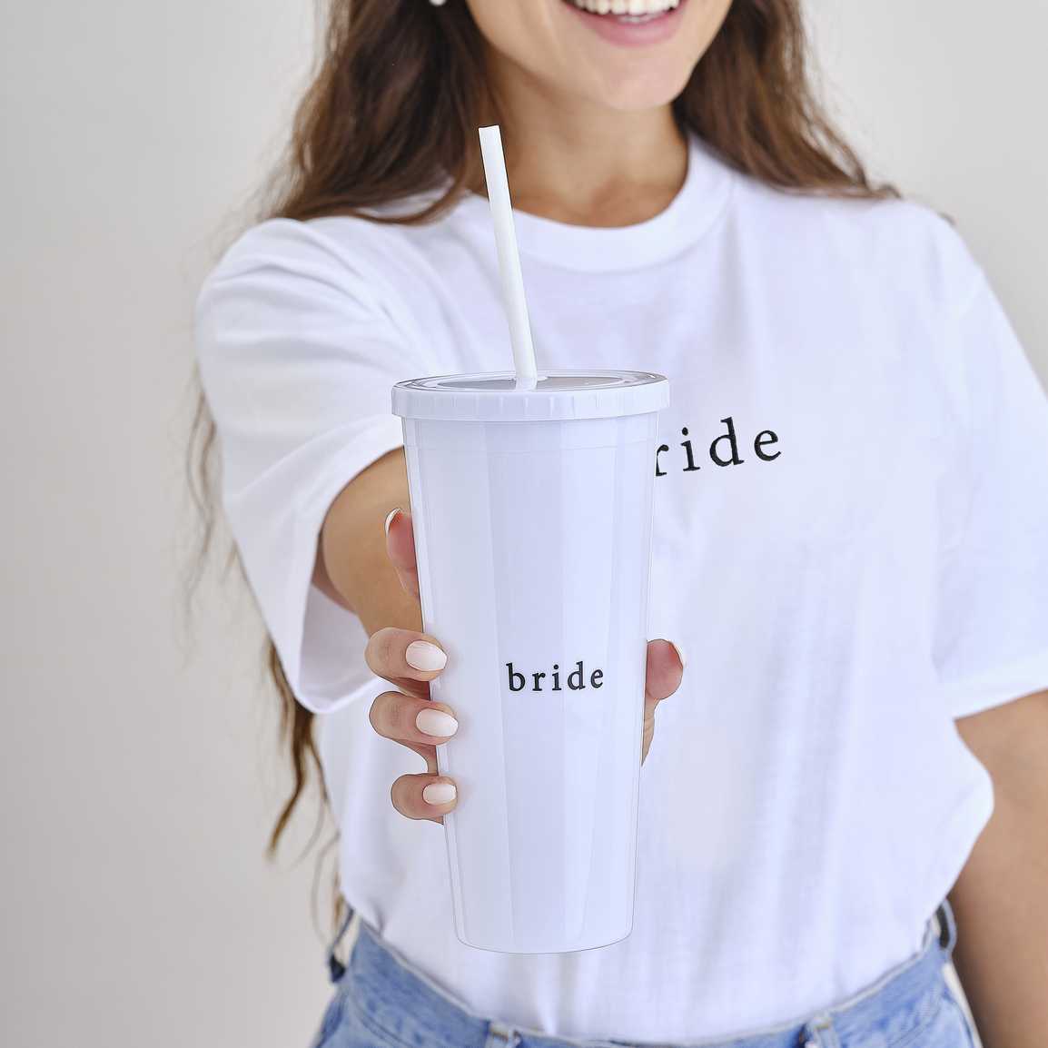 Bride straw cup