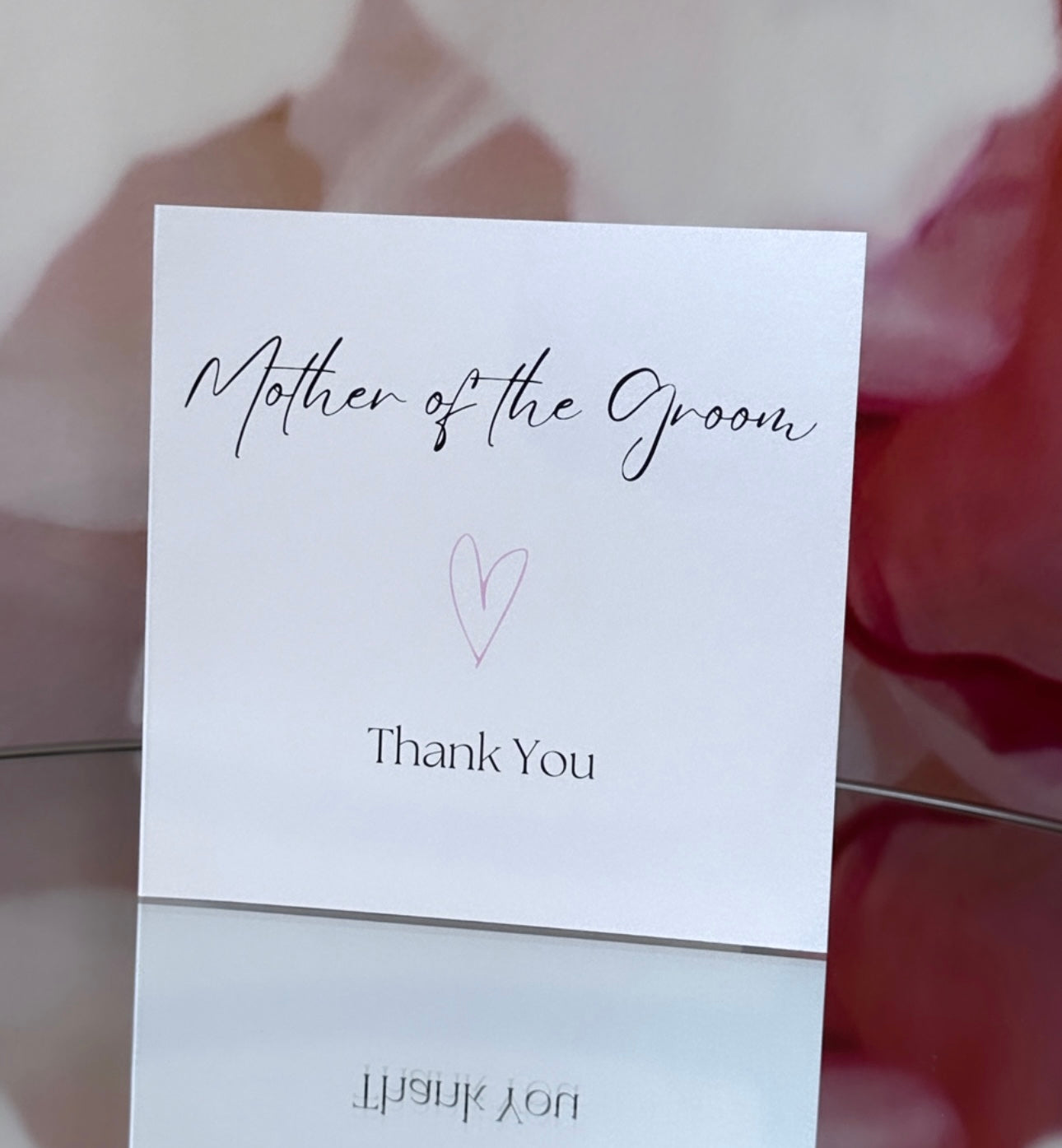 Thank You Mother of the Groom (Heart Design)