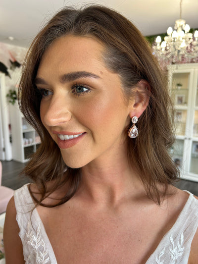 Verona Earrings in Rose Gold