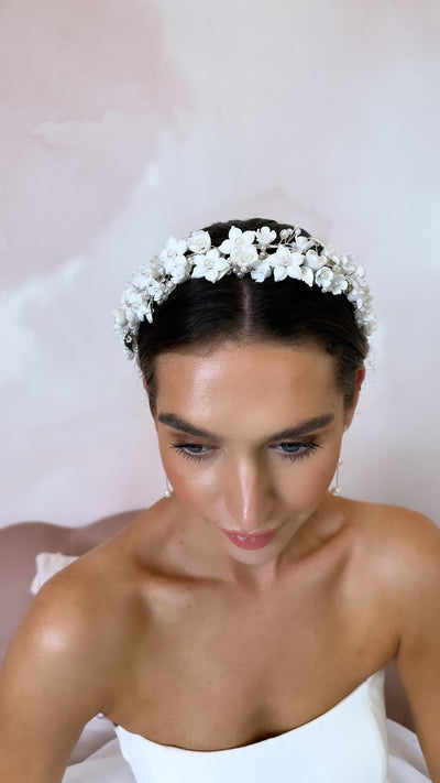 Lucia Clay Bridal Hair Band