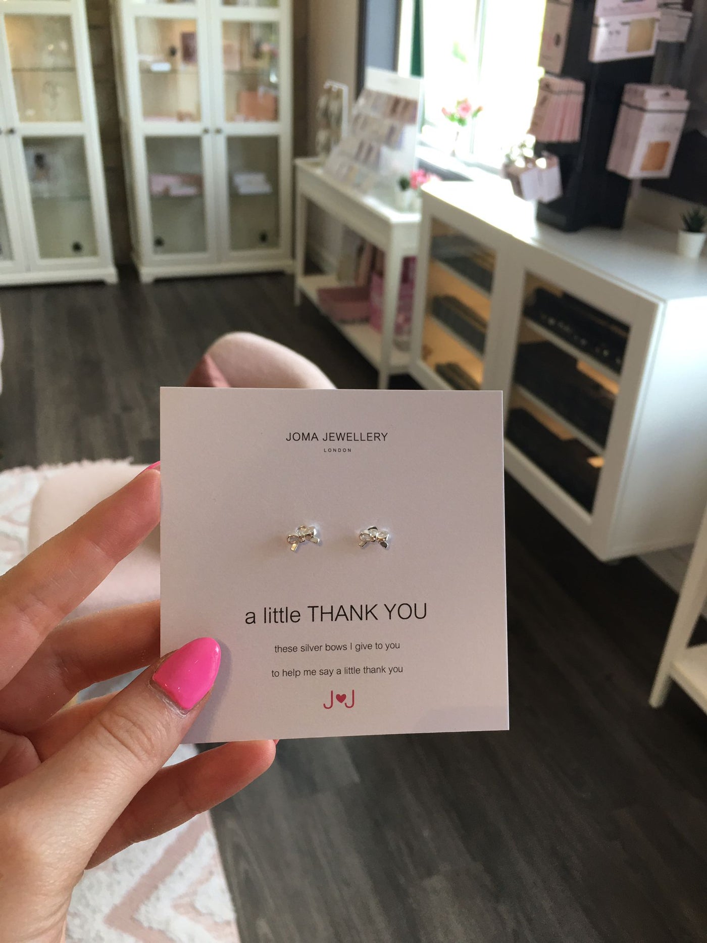 Joma Jewellery 'A Little Thank You' Earrings