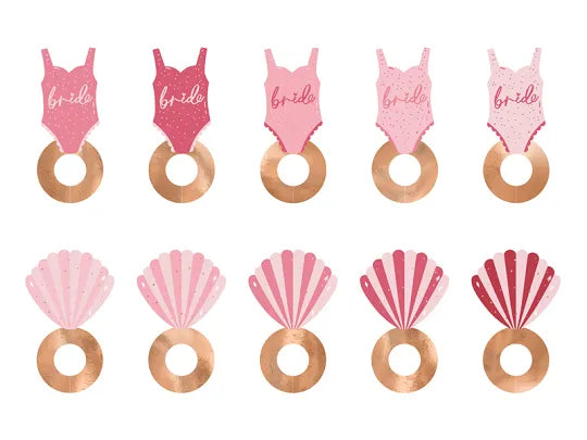 Drink tags Swimsuite and Shell