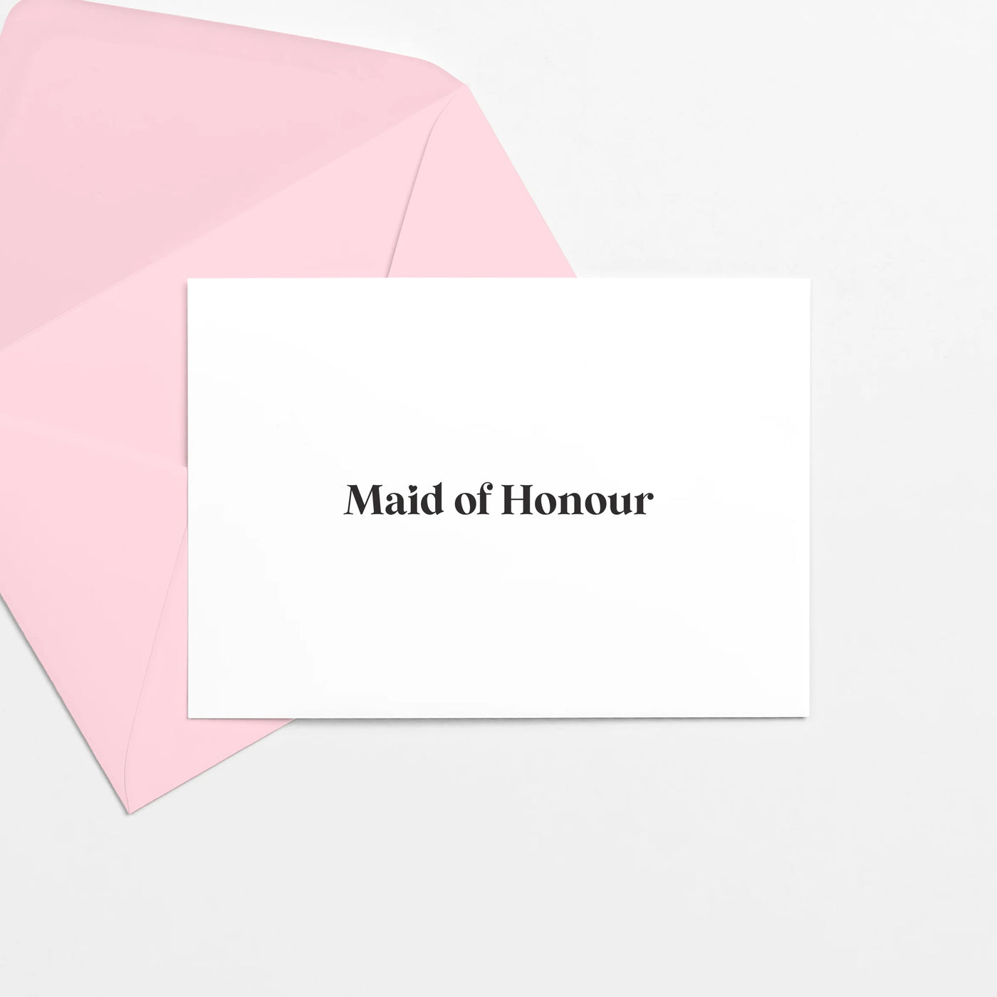 Maid of Honour Card (B&W)