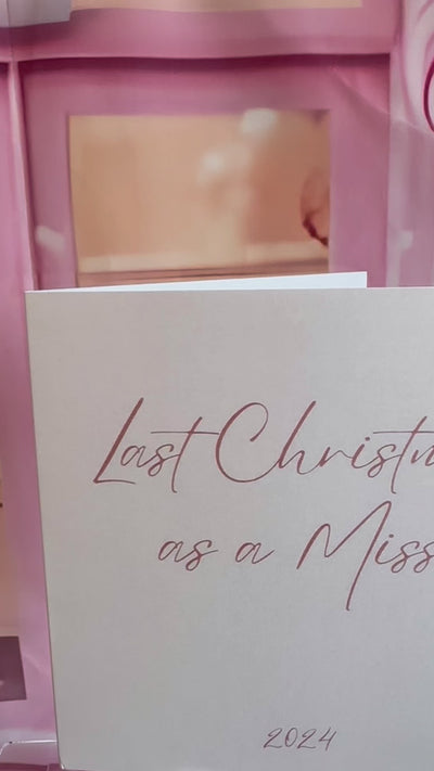 Classic Pink Last Christmas As a Miss card