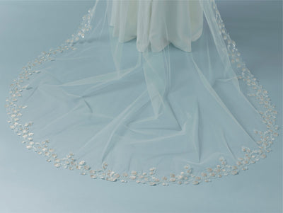 June Lace Edge Veil S448