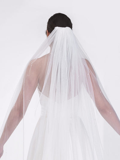 Brooke Delicate Pearl Veil S48