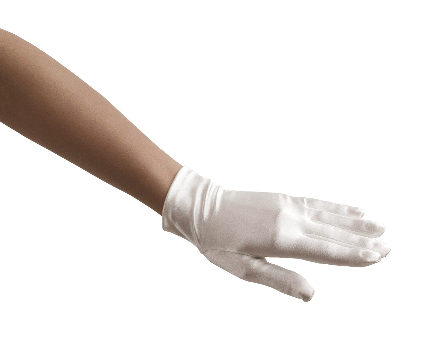 Short Satin Bridal Gloves
