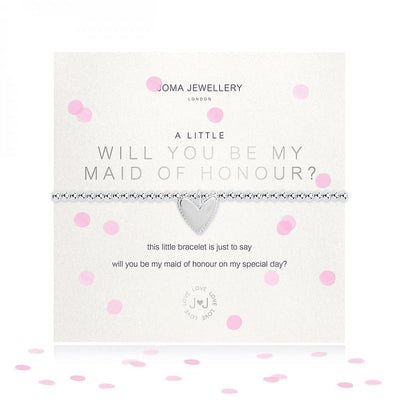 Joma Jewellery 'Will you be my Maid of Honour' Bracelet (Bridesmaid Gift)