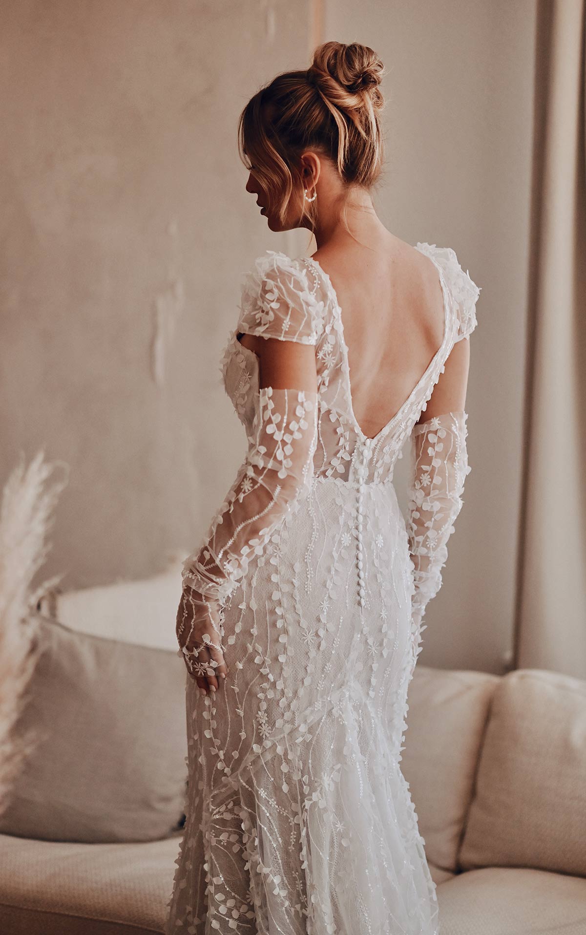 3D Lace wedding dress