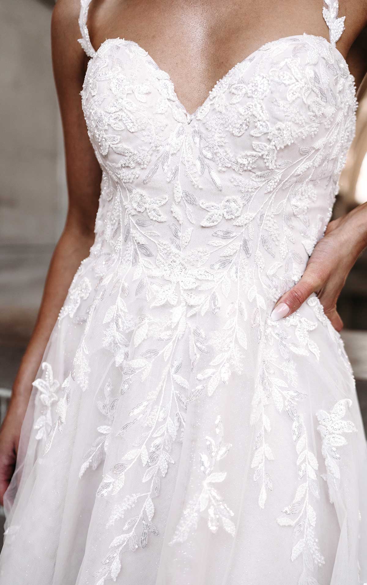 Lace A line wedding dress - off the peg