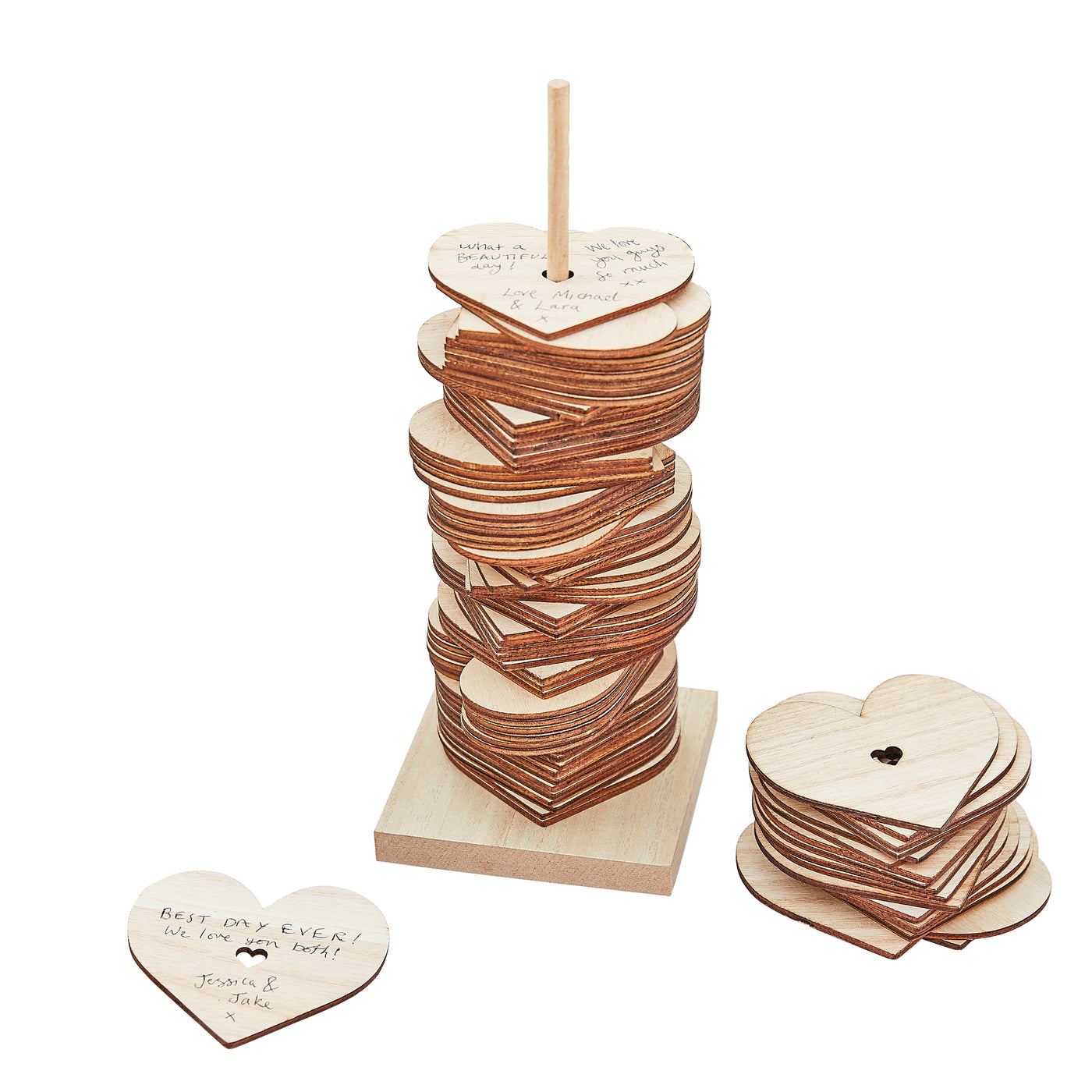 Stacking Hearts Wedding Guest Alternative 